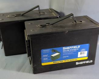 Sheffield Military Style Ammo Cans, Qty 2