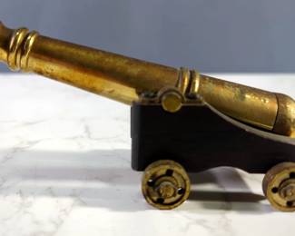 Metal Model Cannons, Qty 3, 1 Is Fireable, Sizes Range 3" - 5.25" Long