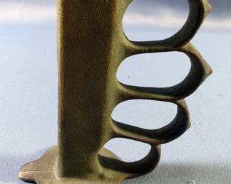 M1918 US Knuckle Duster Trench Knife Handle, Cast Bronze, No Blade