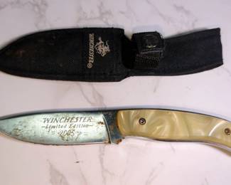 Winchester Limited Edition 2005 Fixed Blade Knife, 3.5" Blade, In Nylon Sheath