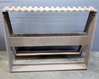 Double-Sided Folding Gun Rack, Holds 30 Longarms, 36.5" H x 48" W x 20" D (When Expanded)