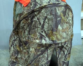 Folding Chair That Opens Into A Turkey Blind, In Carry Case