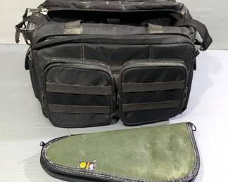 Nexpak Range Bag With Shoulder Strap, And Allen Soft Pistol Case