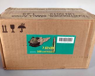 Brown Bear 7.62 x 39 Ammo, Approx 500 Rds