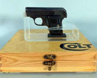 Colt Vest Pocket Automatic Model 1908 .25 Cal Pistol SN# 59282, In Presentation Box