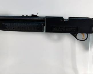 Crosman Powermaster 664GT .177 Cal BB Or Pellet Air Rifle SN# D99200115, Gold Accents, Scope, Missing BB Loading Port Cover, In Box

