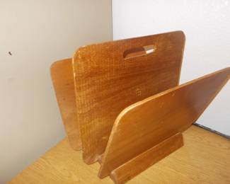MCM pine magazine holder 
