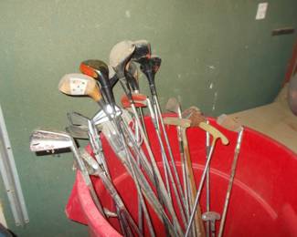 Vintage golf clubs