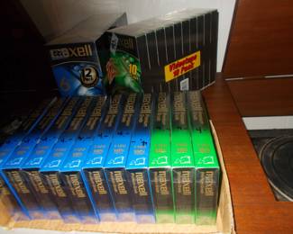 Unopened VHS tapes