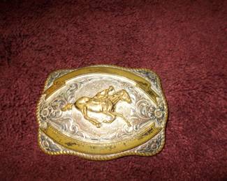 Crumrine vintage horse race buckle