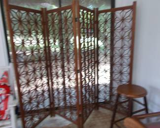 MCM Teak  wooden screen