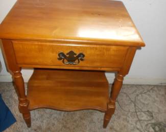 One of 2 maple night stands