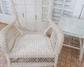 White wicker