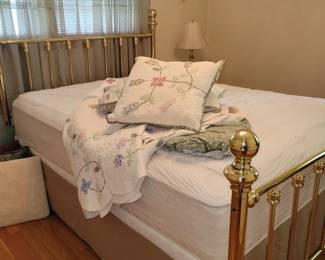 Brass queen bed