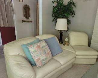 Leather sectional pieces