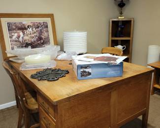 Antique partners desk