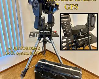 MEADE LX200 GPS w/Autostar 2 GoTo System (updated) & GPS.  With JMI Molded Carrying Case, and updated Lenses!