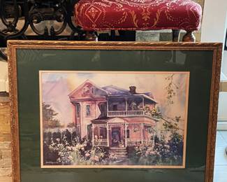 Jack DeLoney "Pink House" framed print