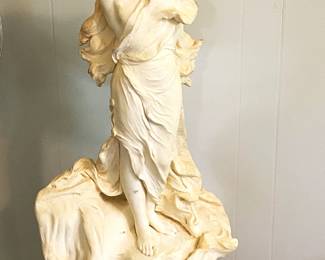 marble statuary - 33" tall