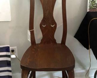 vintage oak chair