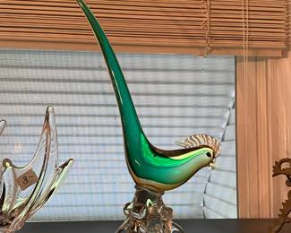 Murano glass birds