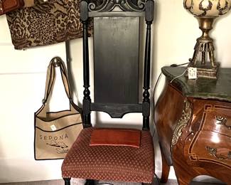 late 1800's Colonial Revival - Jacobean - chair; From the Centennial era.