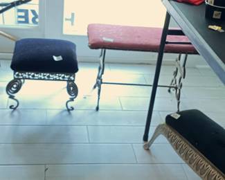 radio bench, footstool and kneeling bench