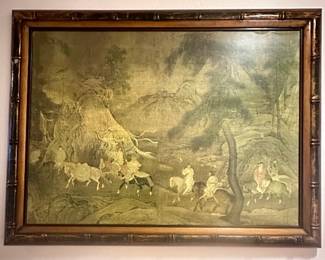 LG Litho /  Great Frame  overall 45x32 app
‘ Emperor Xuanzong’s Flight to Shu’