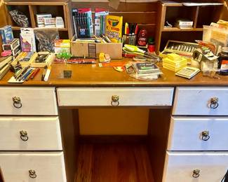 Small wood Vintage Desk