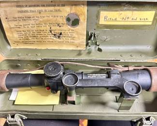Enfield No 32 Mk 3 L1A1 Sniper Scope w/original case
