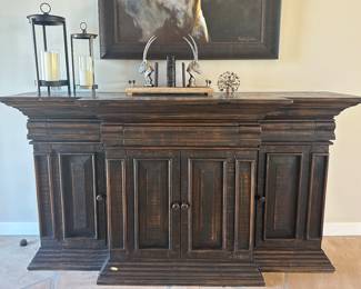 Solid Wood Cathedral Sideboard