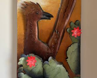 Roadrunner metal art 