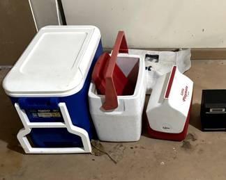 Igloo and Playmate coolers