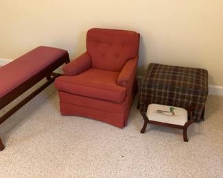 Bench Arm Chair Foot Stools