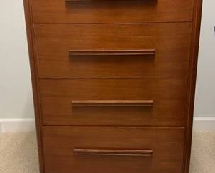 MidCentury Wood Chest Of Drawers