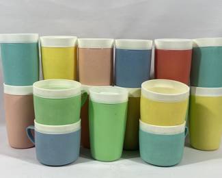 17 Vintage Colorful Bolero Cups 