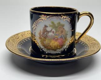 Two Limoges Teacups Made in France 