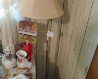 Brass swing Arm Floor Lamp (there are 2 on site, matching.)