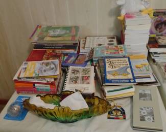 Love to read we have you covered. The tall stack of books with the rooster on top are all CHICKEN SOUP FOR THE SOUL Books. There is a fairly good mix, including Grizzard!!!