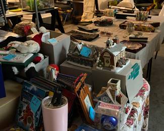 Garage sale items. Party lite, dvds, puzzles…