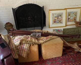 Curtain valence and embellished curtain rods