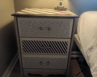 Wooden side table dresser drawers 