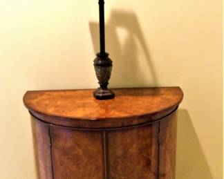 Burled Walnut Demilum 2 Door Cabinet