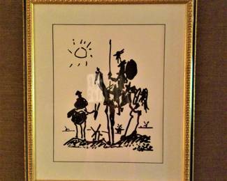 Picasso Numbered Lithograph  " Don Quijote" 