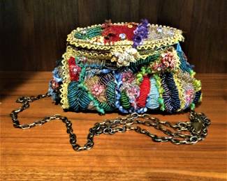 Vintage Mary Francis Beaded Evening  Bag