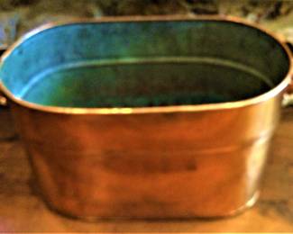 Antique Copper Boiler Wash Tub