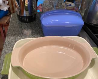 Le Creuset Baking Dish, Vintage Westinghouse Left Over Covered Dish