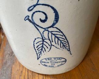 Antique Red Wing Stoneware 5 Gallon Crock