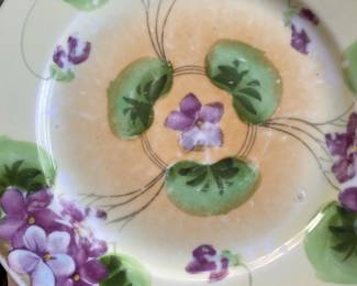 Vintage Nippon Hand Painted Dessert Plates Set of 5