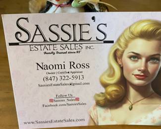 Life Changing Moments, You are in Need of an Estate Sale? Moving Sale? Call Sassie's!! 31 Years Conducting Professional Estate Sales!! Percentage Only!! Look forward to your call!!
